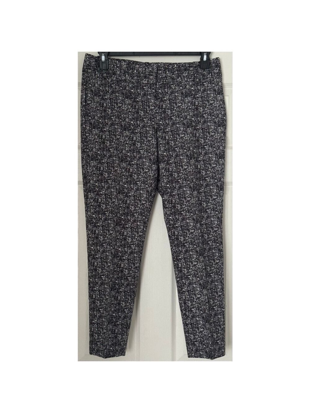 Women's White House Black Market Ankle Pants Size 8 Black White